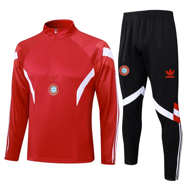 Sudadera De Training Bayern Munich 2024-25 Rojo Blanco